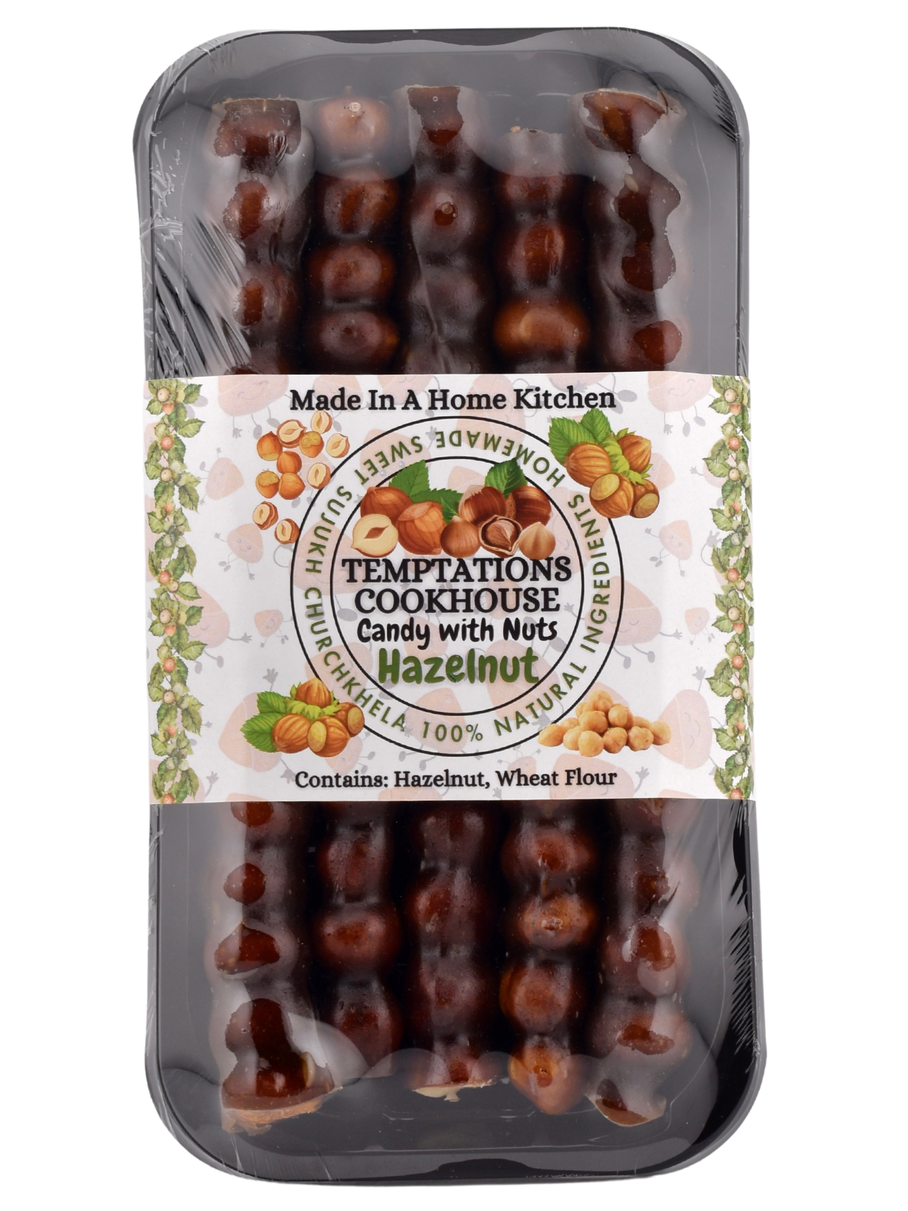Hazelnut – Nut Lover’s Sweet Sujukh Dream

Hazelnut fans, rejoice! Our Hazelnut Sweet Sujukh skips the walnuts and leans all-in on buttery, rich hazelnuts, hand-threaded and coated in luscious grape molasses. It’s simple. It’s bold. And it’s a little hard to find anywhere else.

💬 Like Nutella’s cool, grown-up cousin who doesn’t need the sugar rush.

With no additives, no preservatives, and no gimmicks — this is a nut-packed Churchkhela for people who crave authenticity with a nutty kick.

✔ Unique &amp; H