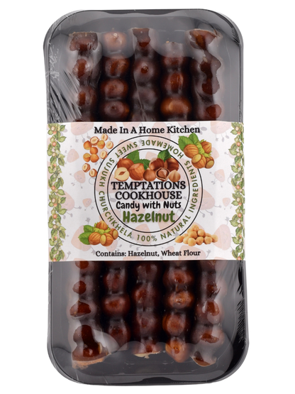 Hazelnut – Nut Lover’s Sweet Sujukh Dream

Hazelnut fans, rejoice! Our Hazelnut Sweet Sujukh skips the walnuts and leans all-in on buttery, rich hazelnuts, hand-threaded and coated in luscious grape molasses. It’s simple. It’s bold. And it’s a little hard to find anywhere else.

💬 Like Nutella’s cool, grown-up cousin who doesn’t need the sugar rush.

With no additives, no preservatives, and no gimmicks — this is a nut-packed Churchkhela for people who crave authenticity with a nutty kick.

✔ Unique &amp; H