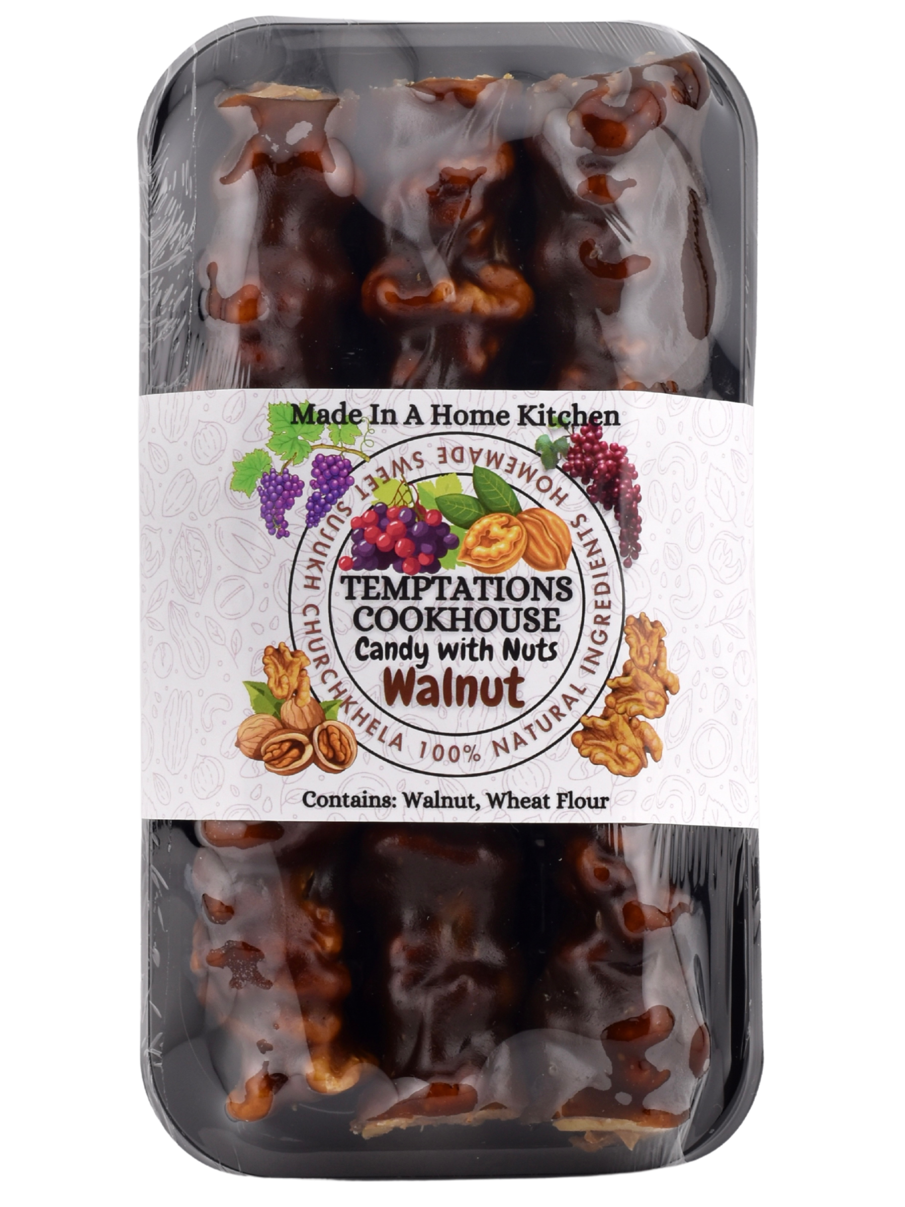 Walnut – The Classic Sweet Sujukh (Churchkhela / Cevizli Sucuk)

Looking for the original? This is the one that started it all. Our Walnut Sweet Sujukh is a true tribute to the classic Churchkhela (aka Cevizli Sucuk) — a time-honored treat with roots in Armenian, Georgian, and Middle Eastern kitchens.

Each strand is carefully hand-strung with whole walnuts, dipped in thick, rich grape molasses, and lightly sweetened with natural sugar. It’s chewy, nutty, slightly tangy, and completely addictive.

💬 Think 